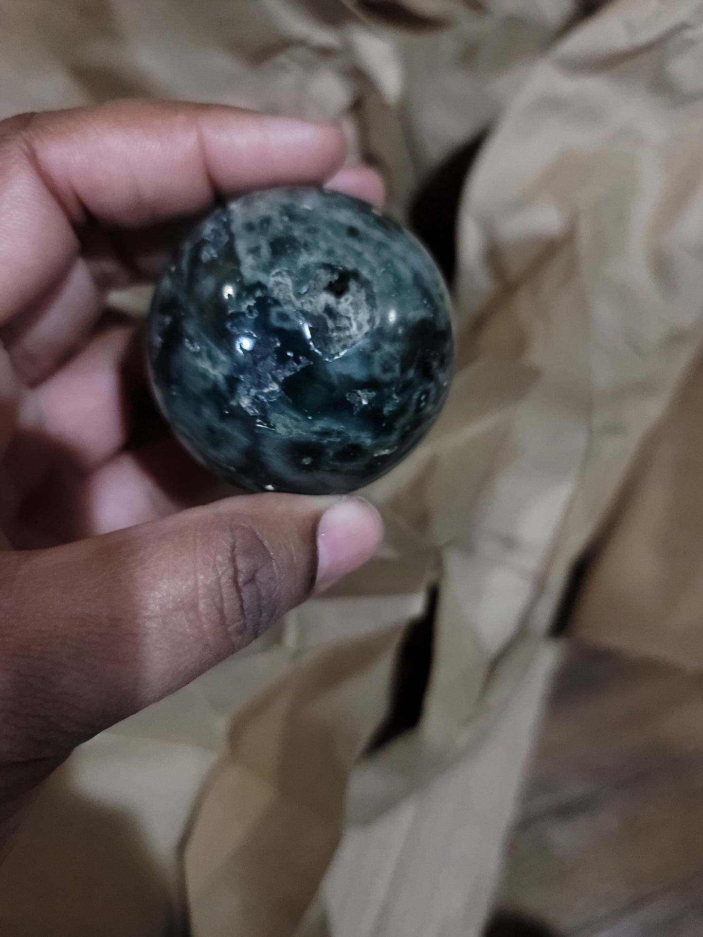 Ocean Jasper sphere (2)