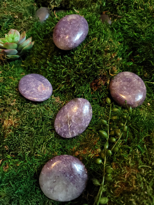 Lepidolite Palmstones