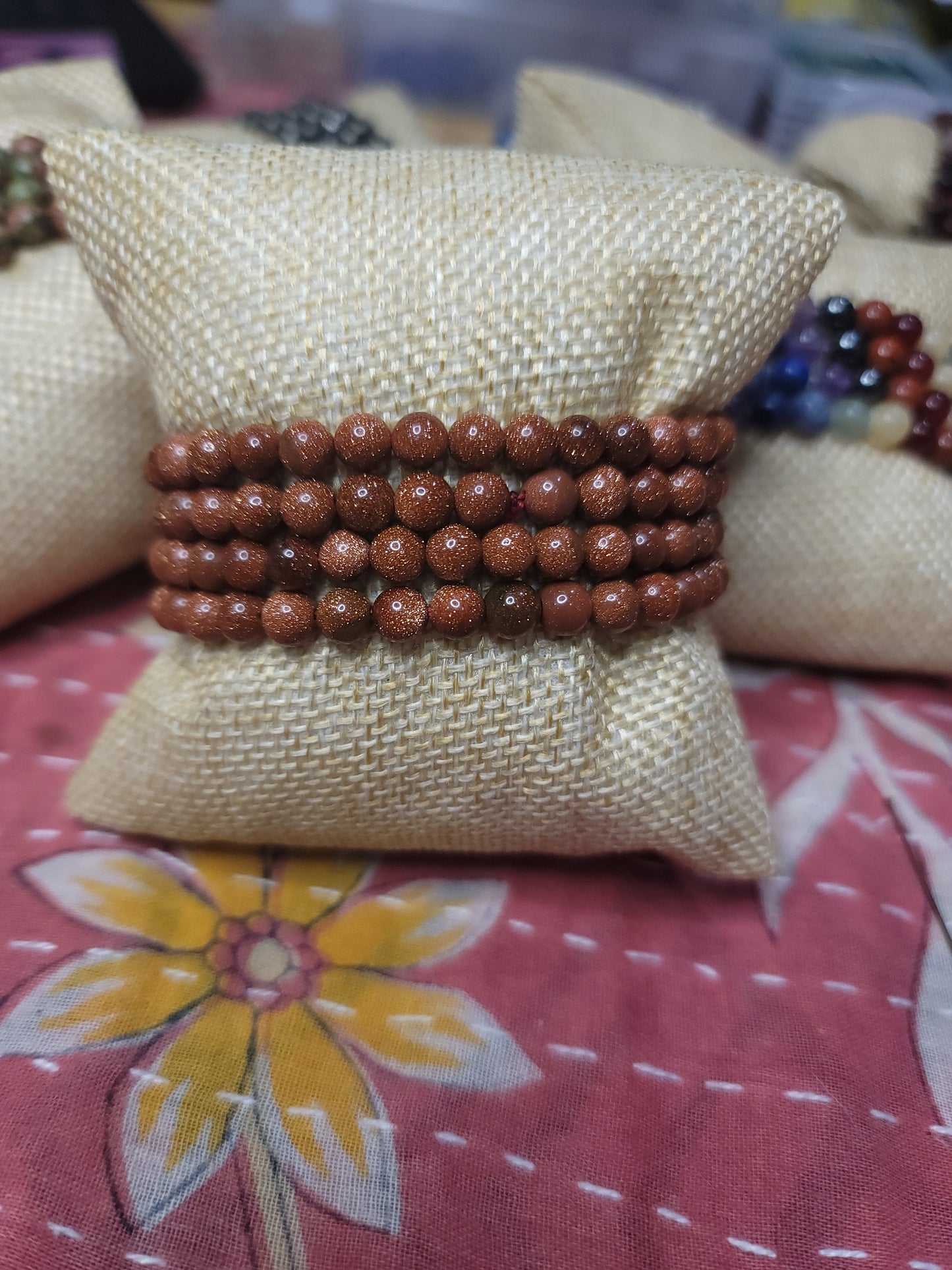 Red Goldstone Bracelets