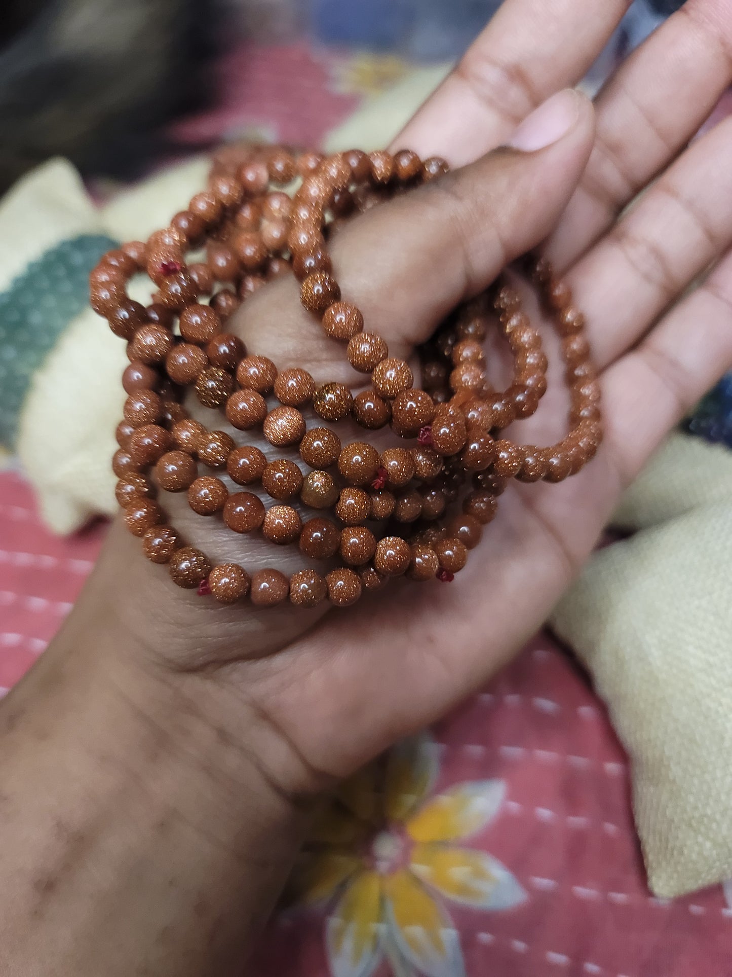 Red Goldstone Bracelets