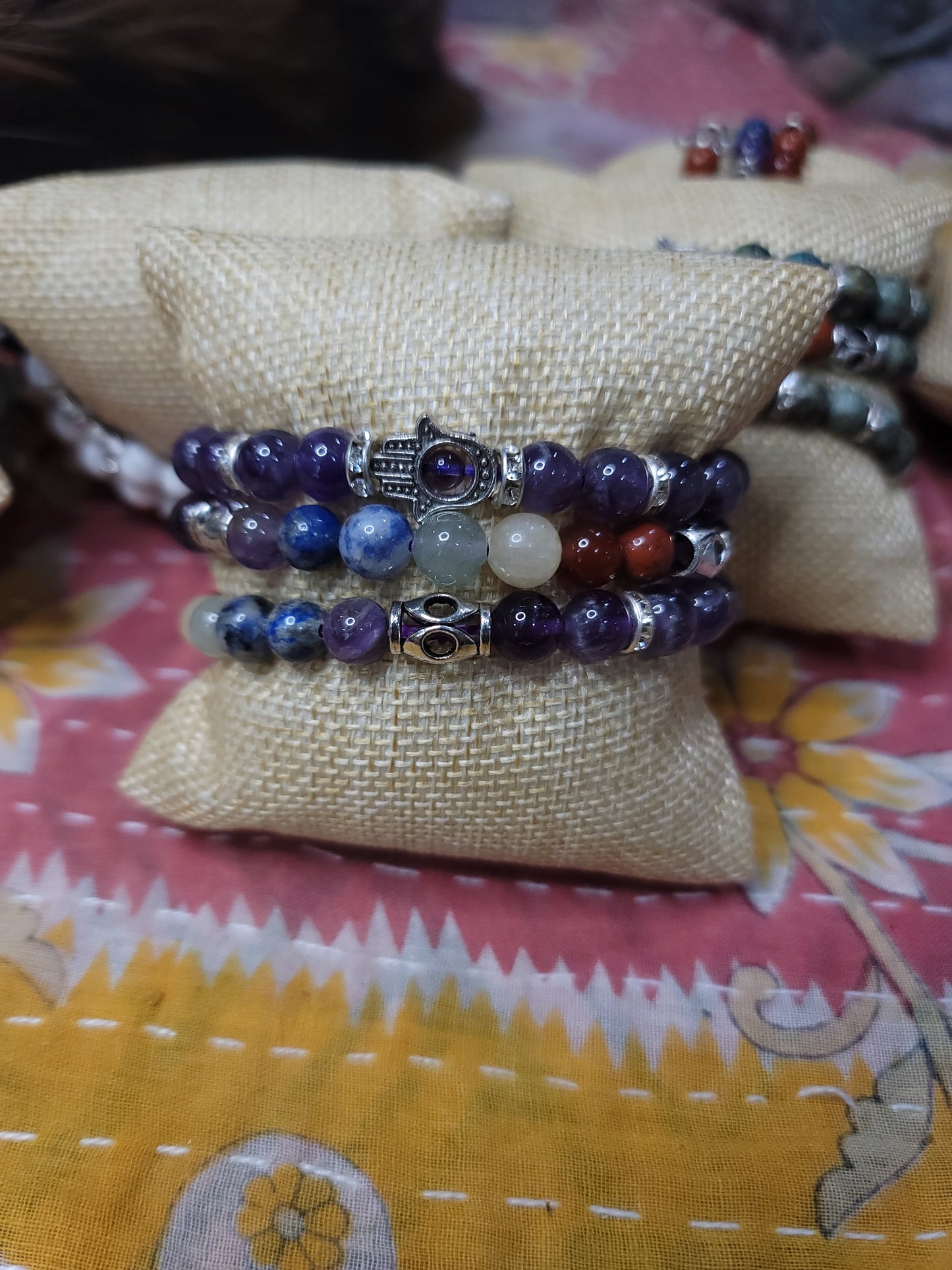 Amethyst Hamsa Bracelets